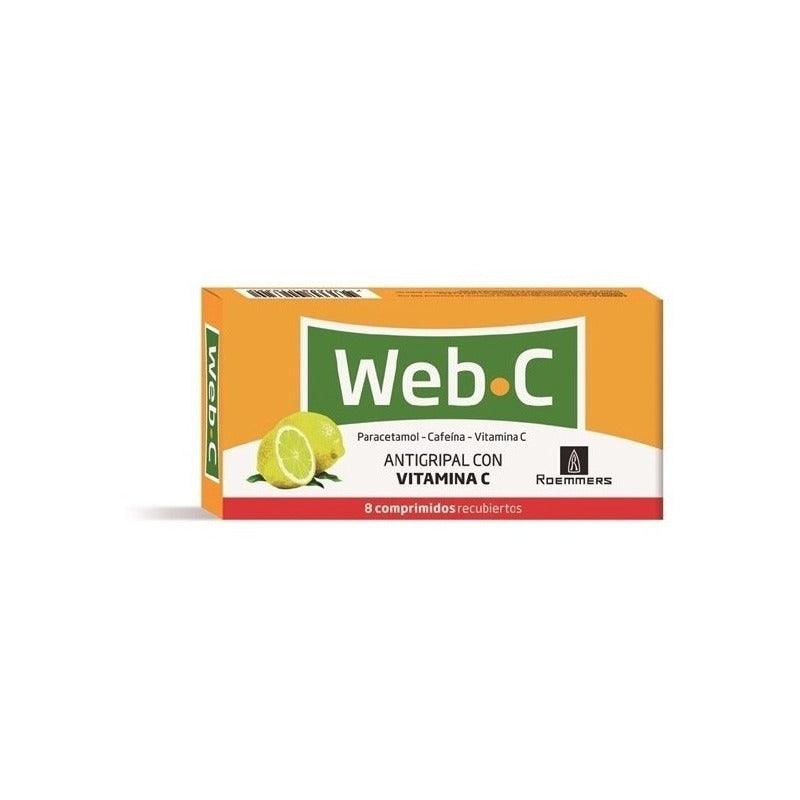 Web C 8 Comprimidos | Antigripal + Vitamina C - Farmacia Rex