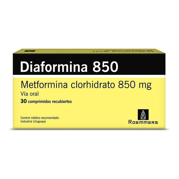 Diaformina 850 Mg X 30 Comprimidos