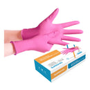 Guantes Nitrilo Descartables 100u 100% Rosado - Farmacia Rex