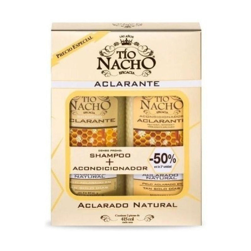 Tio Nacho Shampoo + Acondicionador 415ml Aclarante 50% Dto