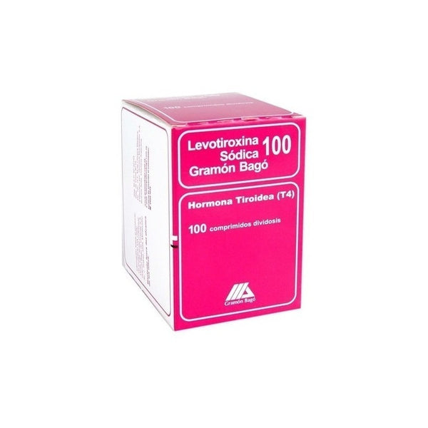 Levotiroxina Gramon Bago 100 Mcg X 100 Comprimidos T4