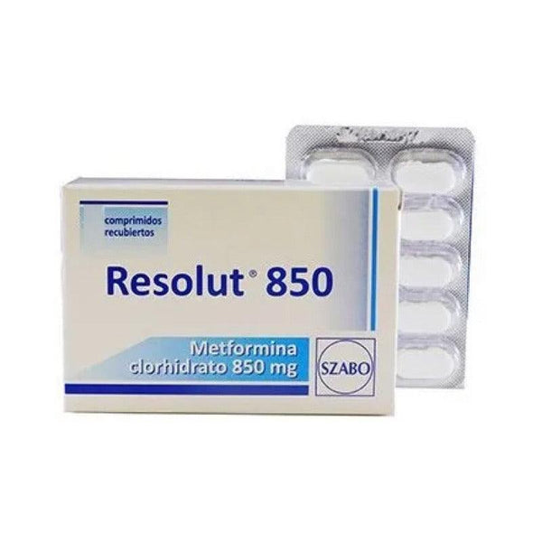 Resolut  850 Mg Lp 30 Comprimidos | Metformina - Farmacia Rex