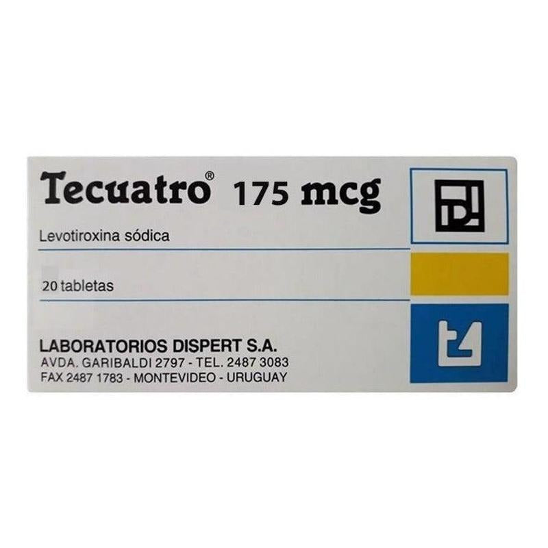 Tecuatro 175mcg X 20 Comprimidos - T4 Levotiroxina