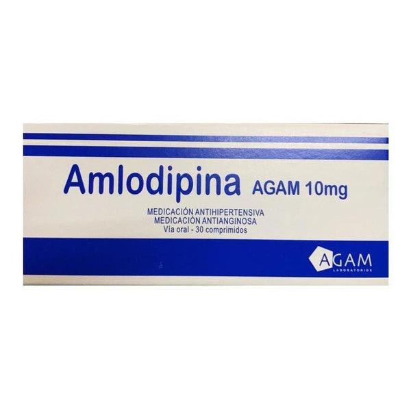 Amlodipina Agam 10mg X 30 Comprimidos