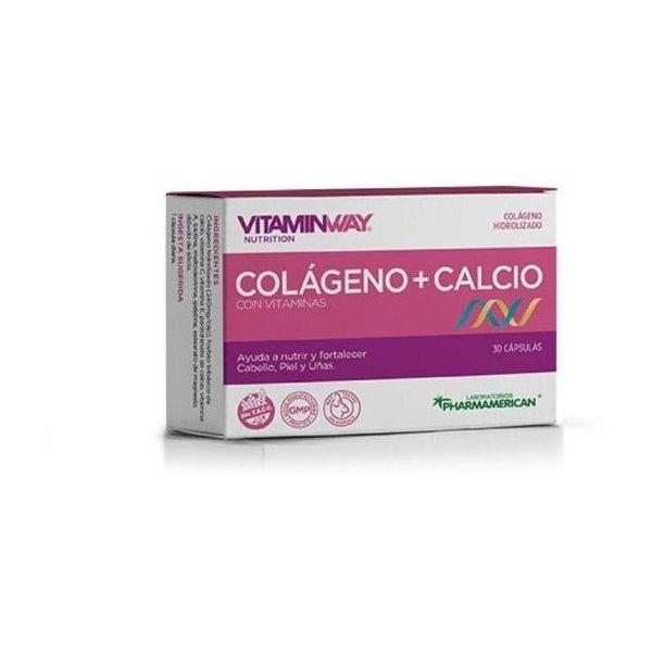Colágeno Hidrolizado + Calcio 50mg X 30 Cápsulas Vitaminway