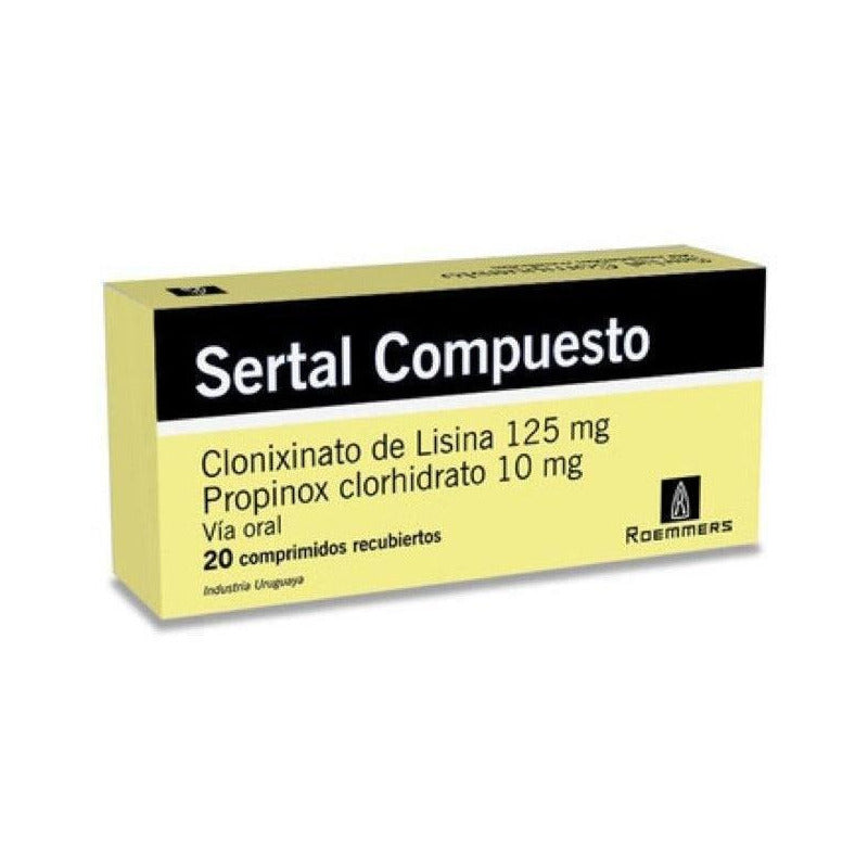 Sertal Compuesto N F 20 Comprimidos