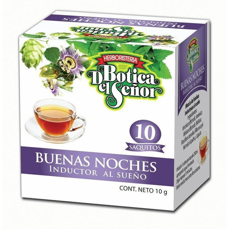 Té Buenas Noches Botica Del Señor 10 Saquitos