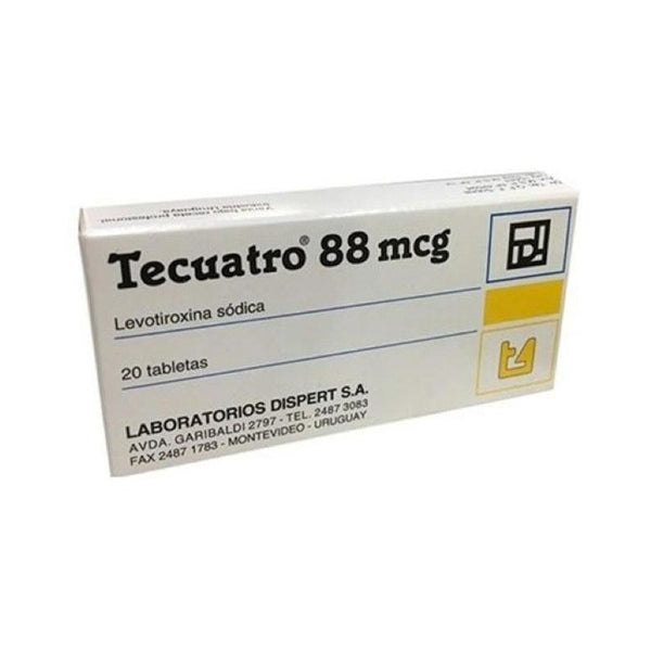 Tecuatro 88mcg X 20 Comprimidos - T4 Levotiroxina