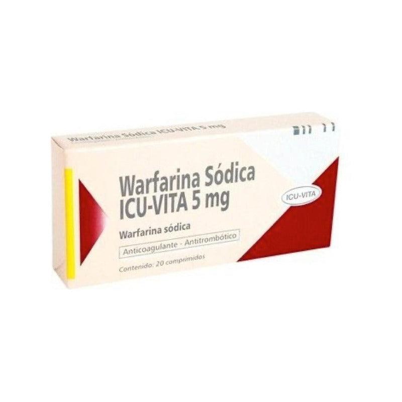 Warfarina  5 Mg  20 Comprimidos Icu Vita - Farmacia Rex