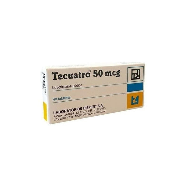 Tecuatro 50mcg X 40 Comprimidos  - T4 Levotiroxina
