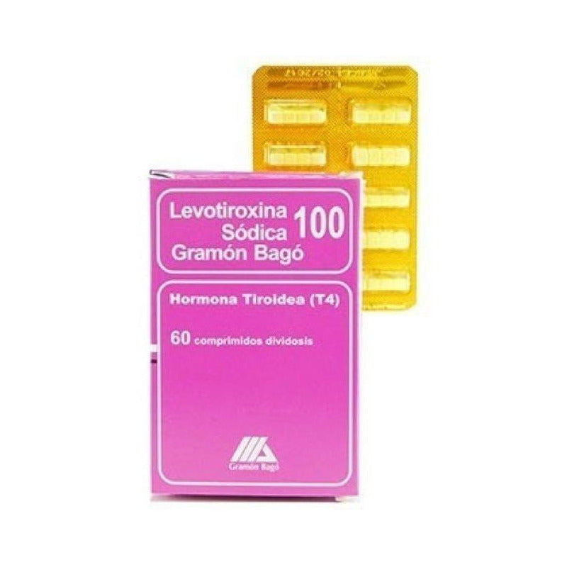 Levotiroxina Gramon Bago 100 Mcg X 60 Comprimidos T4