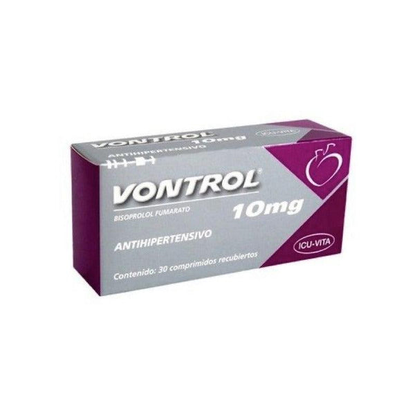 Vontrol 10 Mg 30 Comprimidos | Bisoprolol - Farmacia Rex
