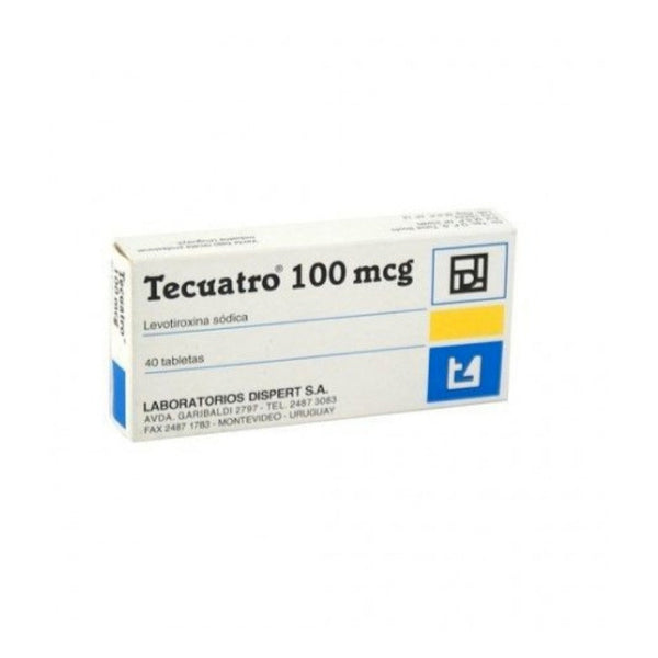 Tecuatro 100 Mcg X 40 Comprimidos - T4 Levotiroxina