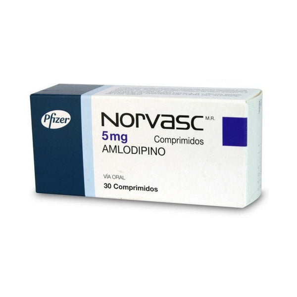 Norvasc  5 Mg  30 Comprimidos - Farmacia Rex