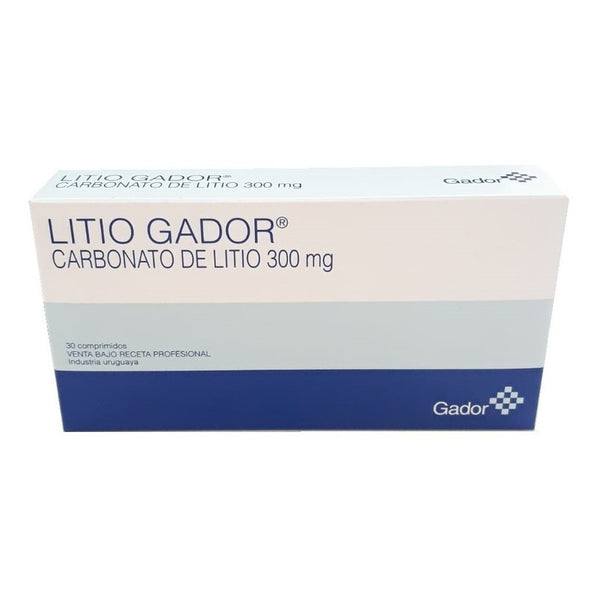 Litio Gador 300 Mg 30 Comprimidos