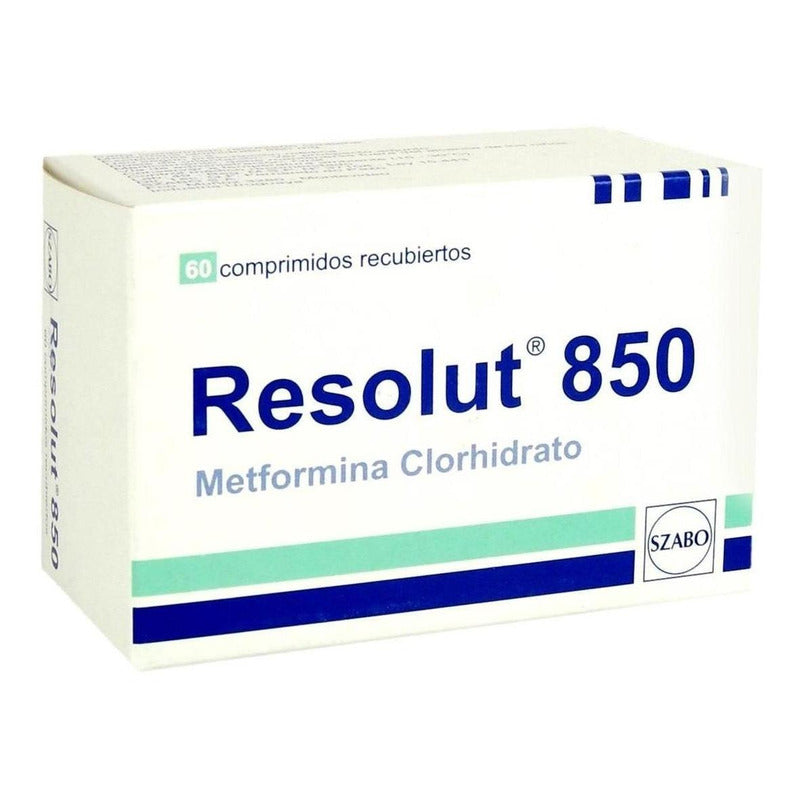 Resolut 850 Mg  60 Comprimidos | Metformina