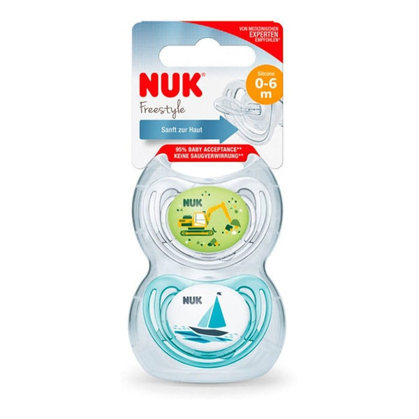 Chupete Nuk Sil Freestyle Niño X2 0m+  - Farmacia Rex