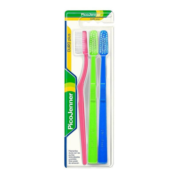 Cepillo Dental Pico Jenner Doble Acción Plus X3 - Farmacia Rex