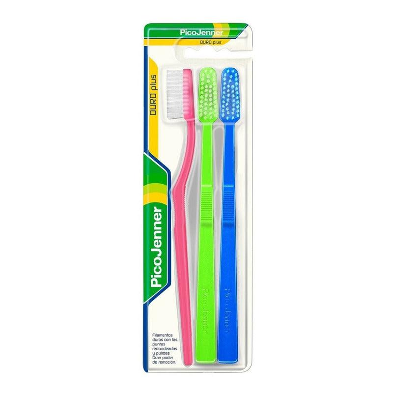 Cepillo Dental Pico Jenner Doble Acción Plus X3 - Farmacia Rex