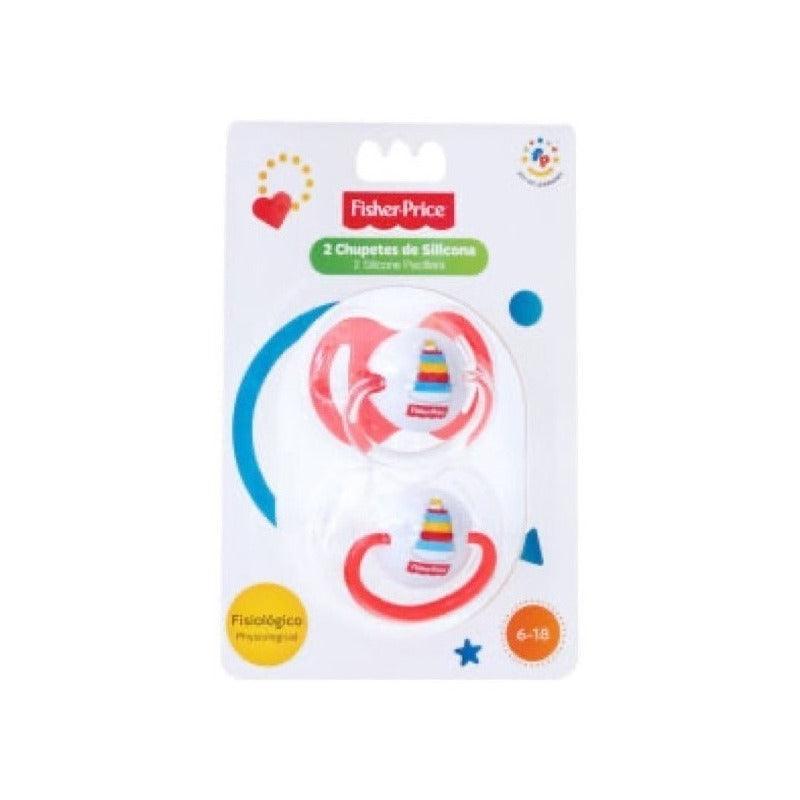 Chupete 2 Un. 100% Silicona Bpa Free Fisher-price 6-12 Meses - Farmacia Rex