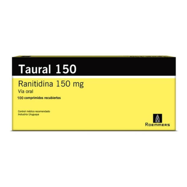 Taural 150 Mg  100 Comprimidos | Ranitidina