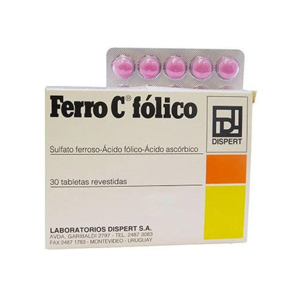 Ferro C Folico 30 Tabletas - Farmacia Rex