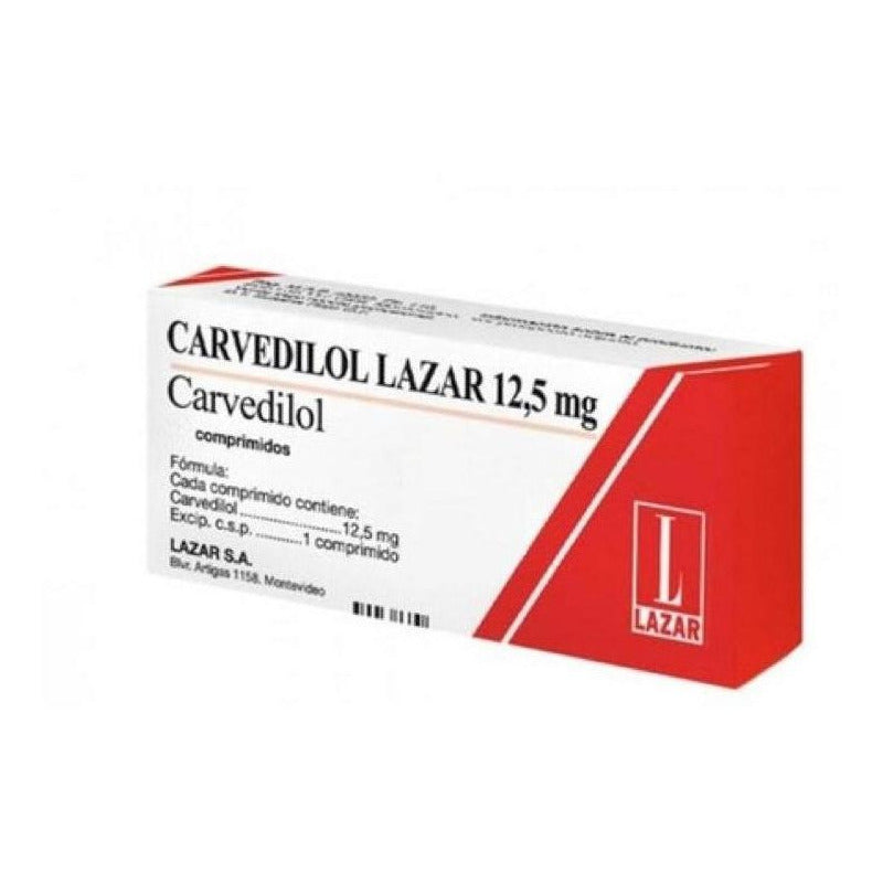 Carvedilol Lazar 12.5 Mg  30 Comprimidos