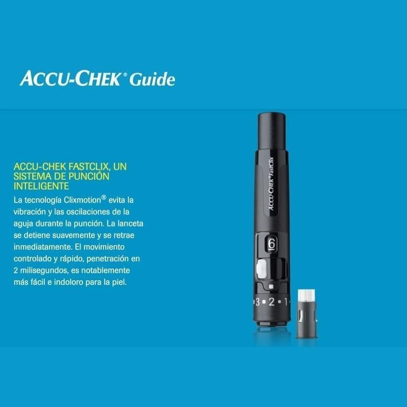 Accu-chek Guide Kit Glucometro Medidor Glicemia Roche