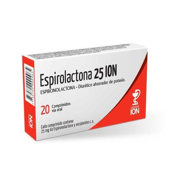 Espirolactona Ion 25 Mg  20 Comprimidos