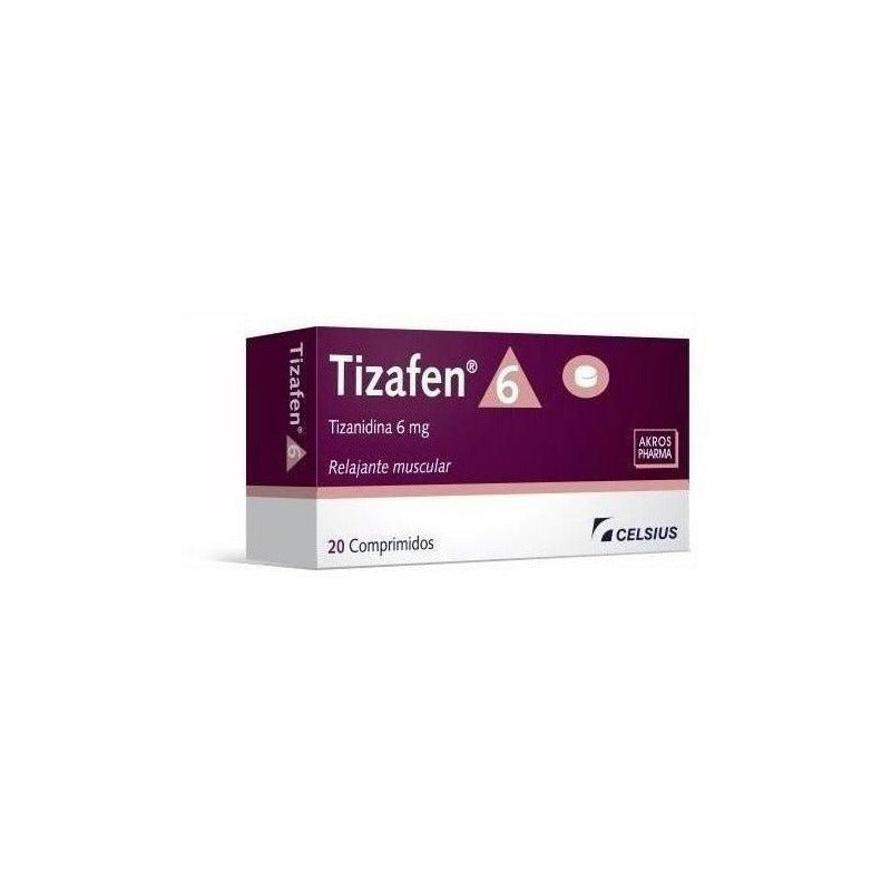 Tizafen 6 Mg  20 Comprimidos | Tizanidina