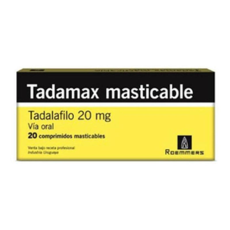 Tadamax Masticable  20 Mg 20 Comprimidos