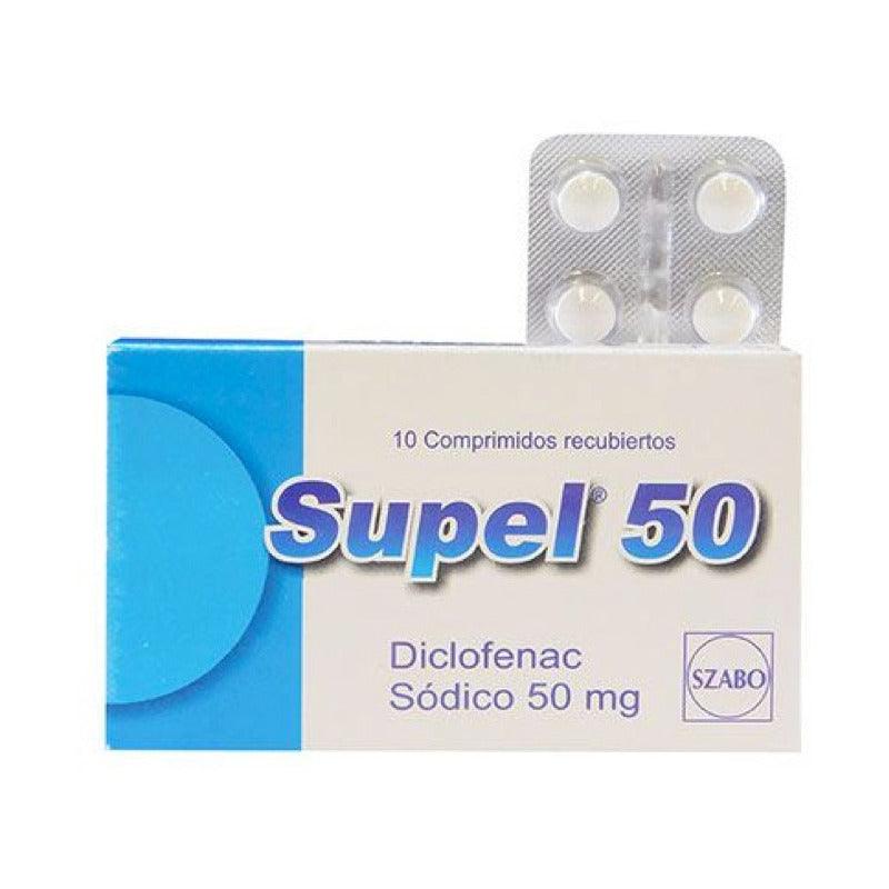 Supel 50 Mg 10 Comprimidos | Diclofenac - Farmacia Rex
