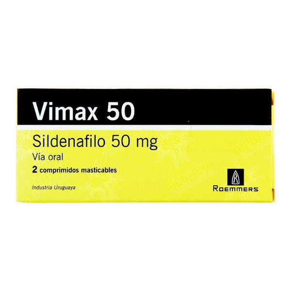 Vimax 50 Mg 2 Comprimidos | Sildenfil