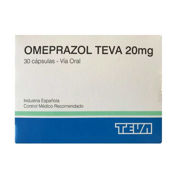 Omeprazol Teva 20 Mg 30 Cápsulas